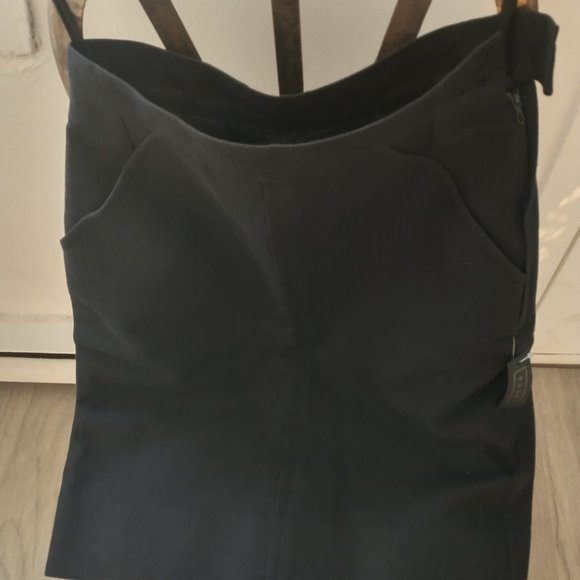 Saint Laurent Rive Gauche Black Pencil Skirt - Picture 2 of 7